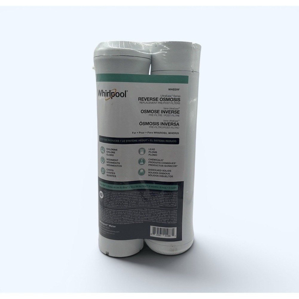 Whirlpool WHEERF Replacement Water Filter Cartridges White 2 Pack WHAROS5 WHER25